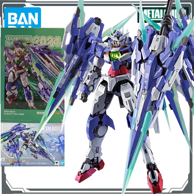 

Bandai Original Mobile Gundam METAL BUILD 00 QAN [T] Полный набор SABER&OPTION Аниме Фигурки Игрушки для мальчиков Подарочная модель Орнамент