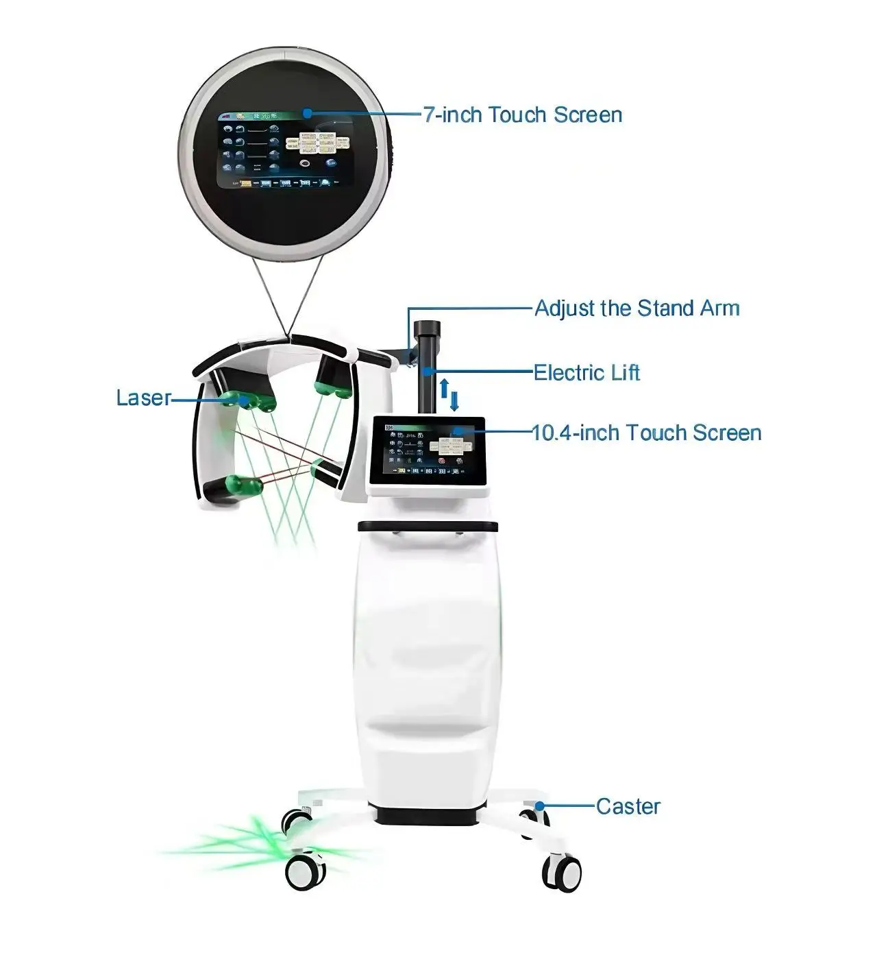

Professional 10d Laser Slimming Machine Emerald Laser Fat Removal 100mw 532nm Green Laser Pointer Fat Burn Infrared Massager