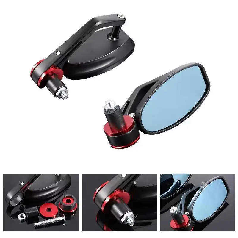 Motorcycle 7/8'' Rear View Mirrors Handlebar End Mirrors Motorbike Scooters ATV Bike Accessory for honda africa twin bmw r1250rs