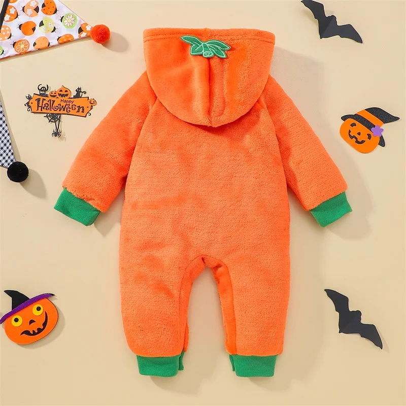 Infant Halloween Costume with Spooky Ghost Print and Hooded Design for Trick-or-Treating and Photoshoots