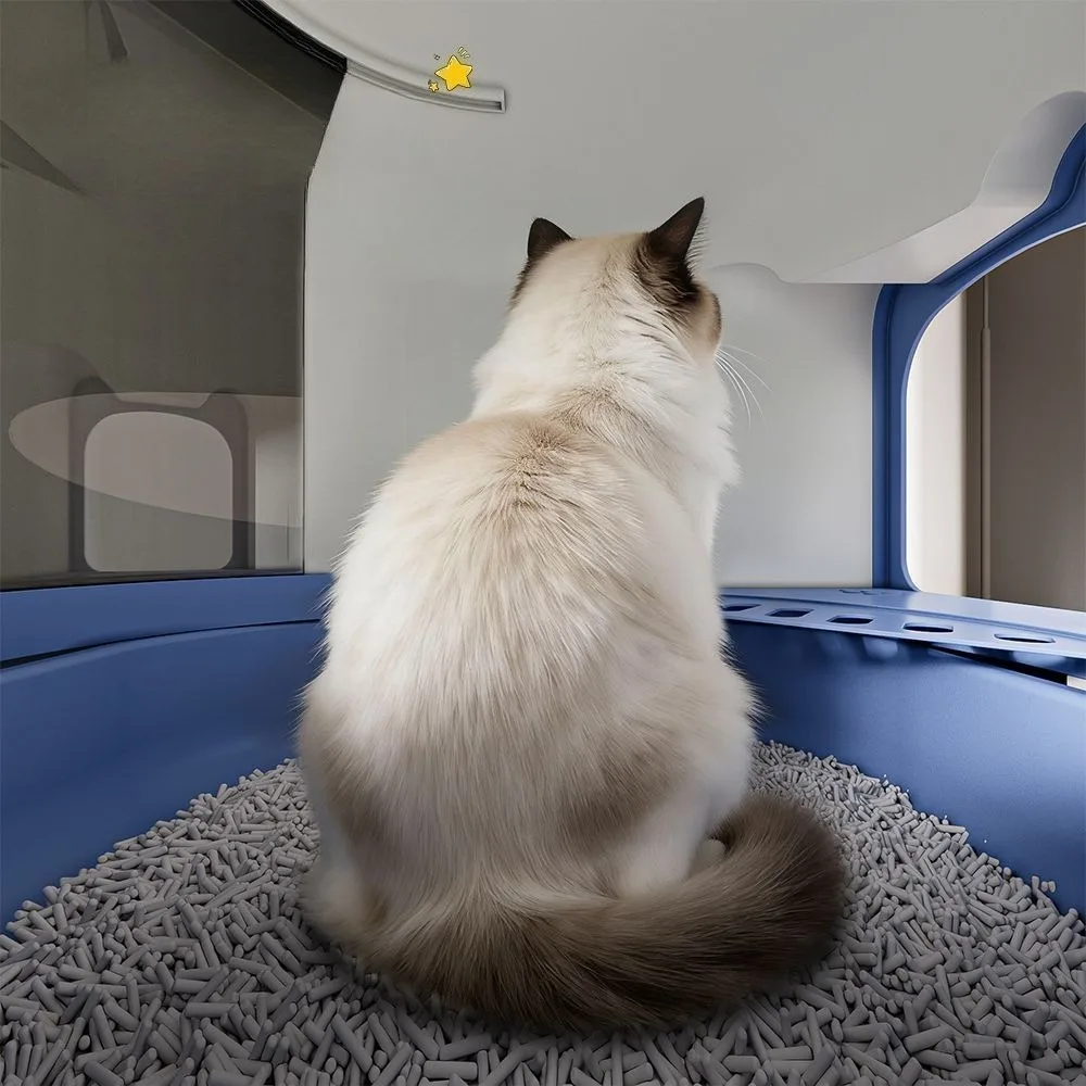 Ful Enclosed Sandbox for Cat Thickened Odor Proof Large Cat Box Drawer Den Pet Products Cats Accessories