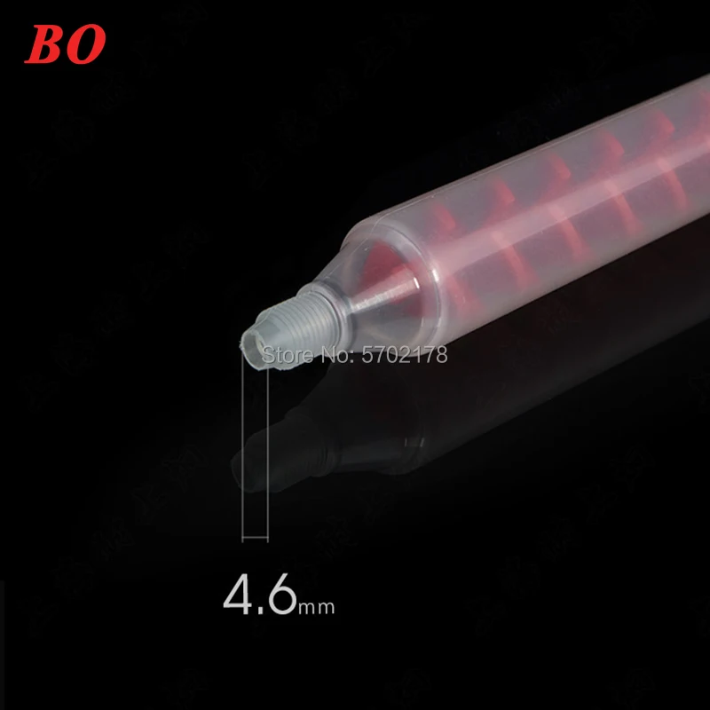 50pcs Free Shipping BOYEE Adhesive  Resin Dynamic Mixing Nozzle  RM17-16  Round Mixed Tube Filling glue machine accessories