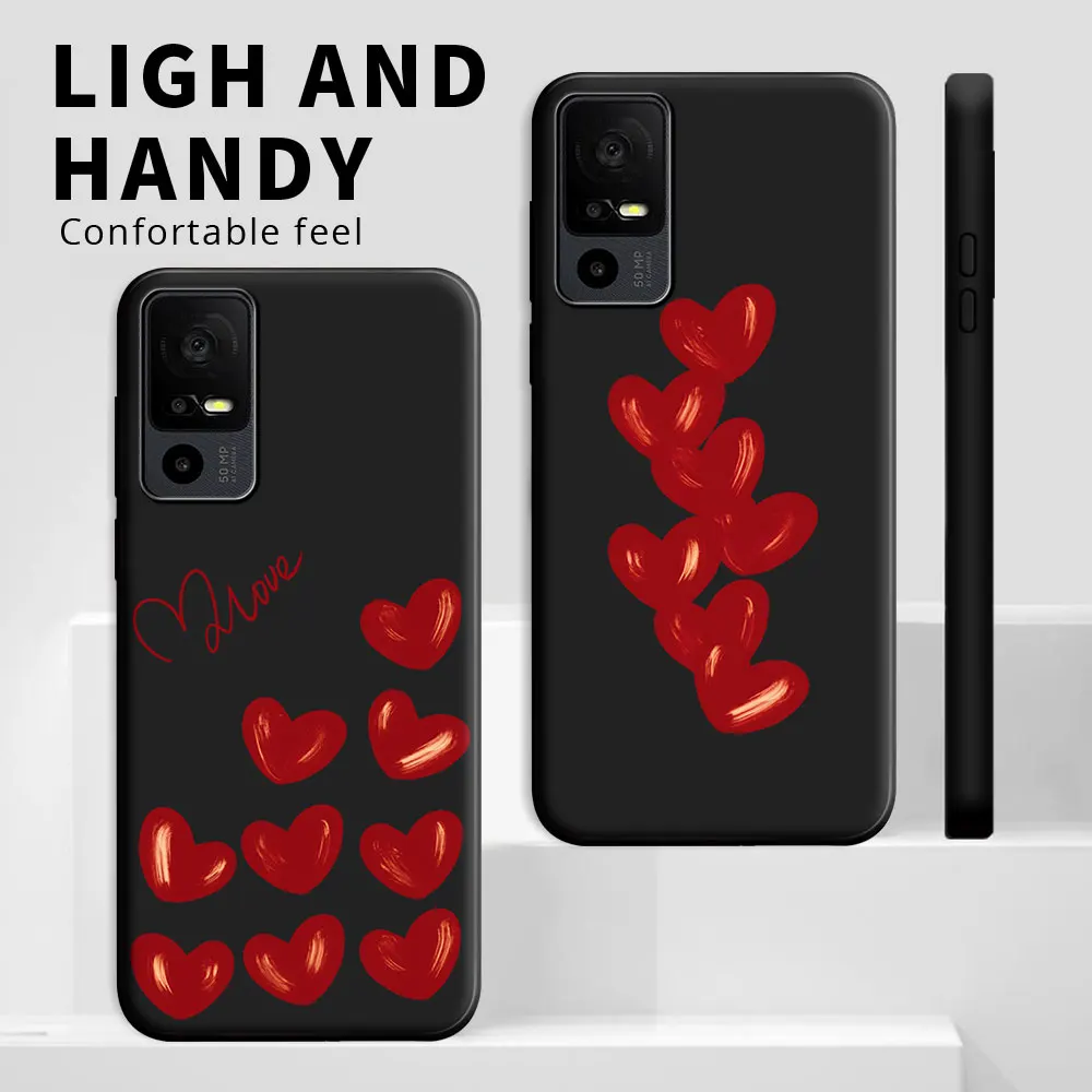 For TCL 40 SE 40XL / TCL 40 T T608DL Case Shockproof Silicone Soft TPU Phone Case For TCL 40R 40XE 40X 5G Back Cover Fashion