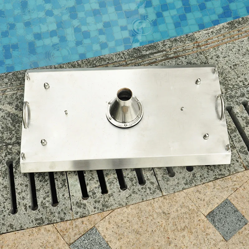 مبيعات المصنع أدوات تنظيف حمام السباحة الفولاذ المقاوم للصدأ بركة فراغ شفط رئيس لتنظيف حمامات السباحة #2