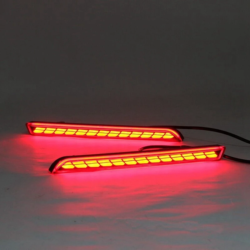 12V Car LED Rear Bumper Reflector Lights For Toyota Sienna 2021 2022 Car Driving Turn Signal Brake Light