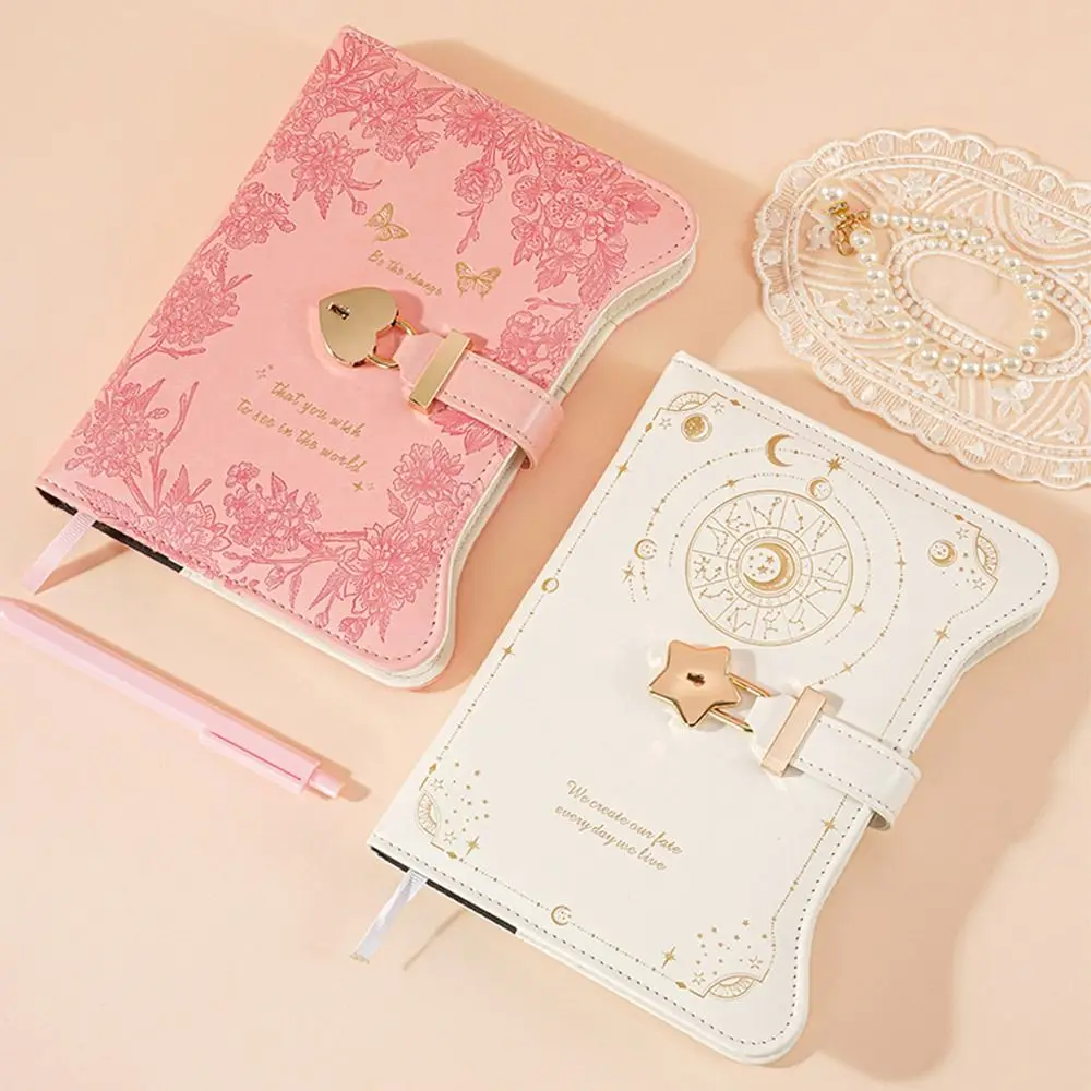 هدية الأعمال مع مفاتيح قفل الحب دفتر مذكرات B6 حجم بو الجلود دفتر 360 صفحة لطيف اللوازم المكتبية المدرسية