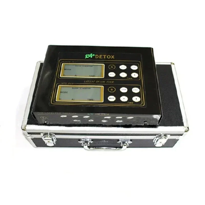 2025 New Detox Foot SPA Machine Dual Ionic Cell Cleanse Massage Instrument for 2 Persons Feet Bath Ion with Far Infrared Therapy