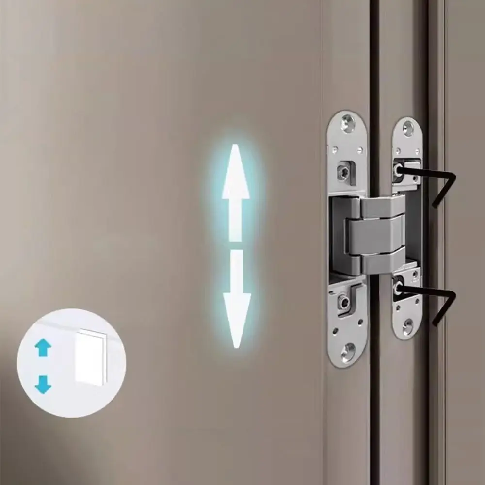 

Дверная петля из цинкового сплава, невидимая регулируемая на 180 градусов крестовая петля, складная петля для шкафа, дверная петля