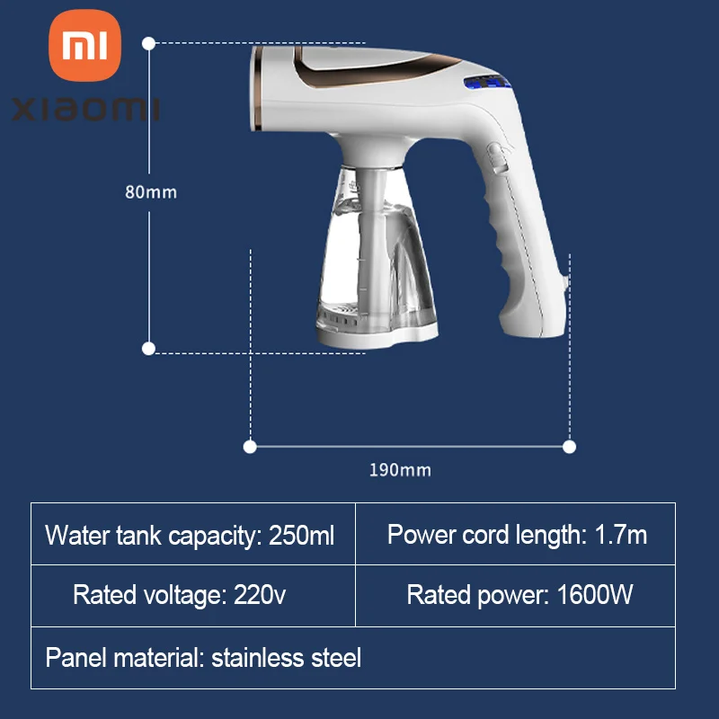 NEW Handheld Garment Steamer 1600W Household Fabric Steam Iron 250ml Mini Portable Vertical Fast-Heat For Clothes Ironing