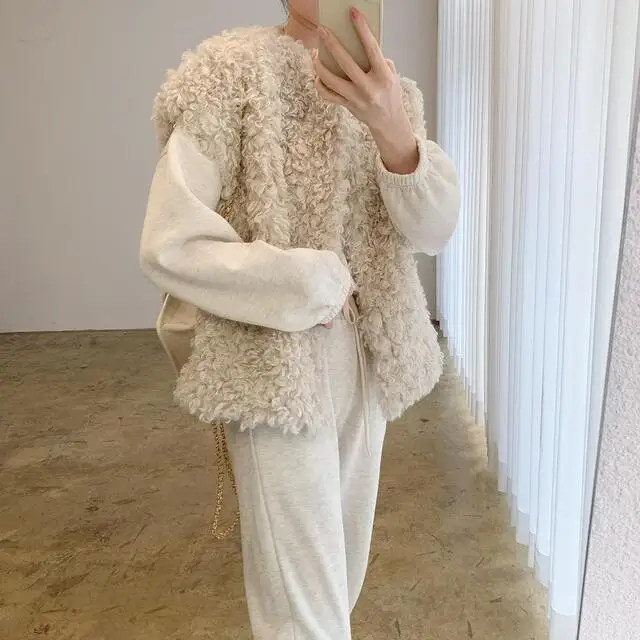 

Chic Women's Vest Svel Furry Warm Versatile Faionable Autumn Winter New Sle Top Outerwear Commute Sle Loose Fit