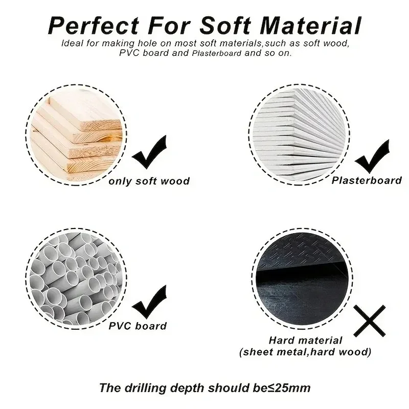 11Pcs Kit Durable Carbon Steel Metal Circle Power Drill Hole Cutter Wood PVC and Plastic Screw extractor set Bit