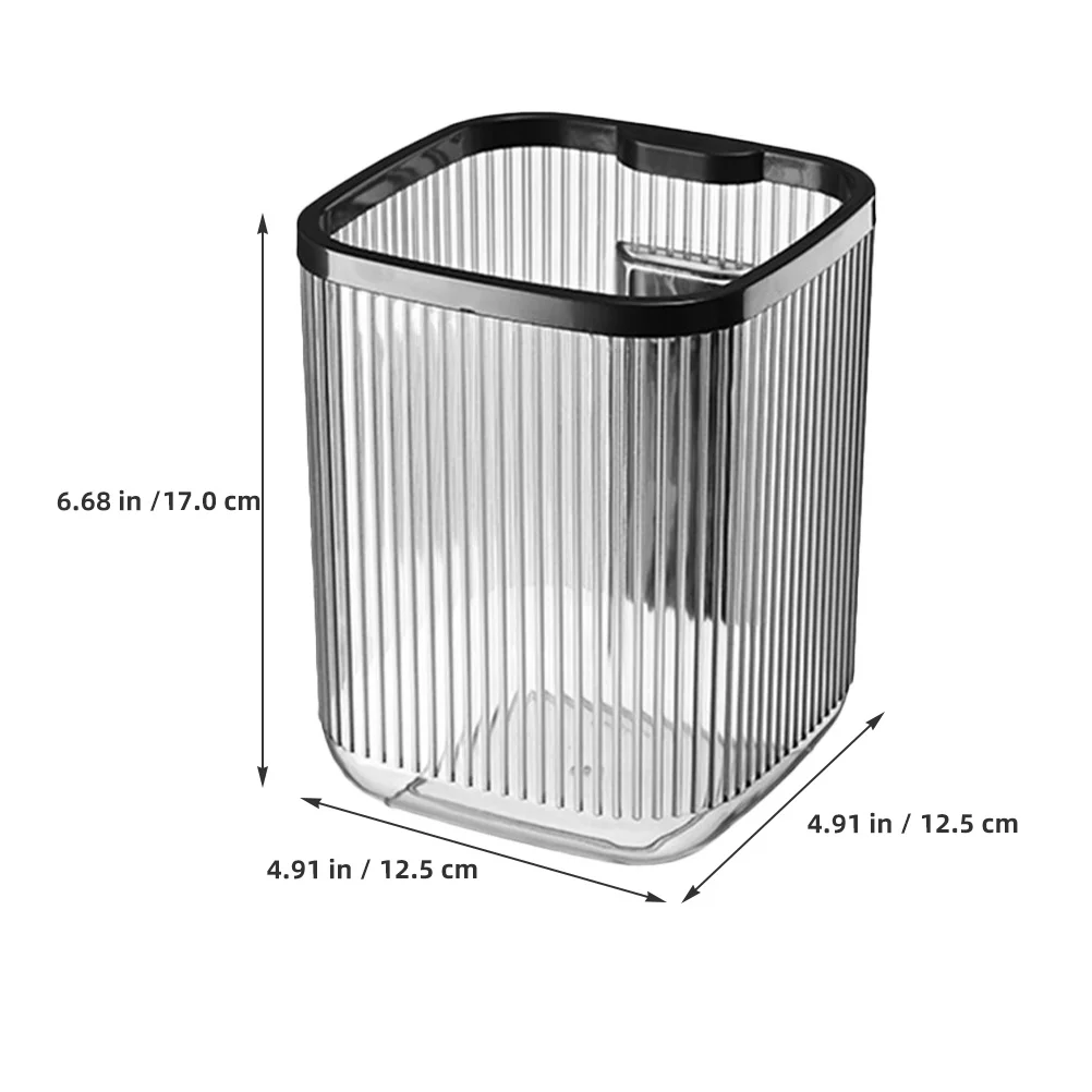 

2pcs Mini Desktop Trash Can 1.5L Small Waste Bin For Office Home Bathroom Tabletop Garbage Container Plastic Organizer