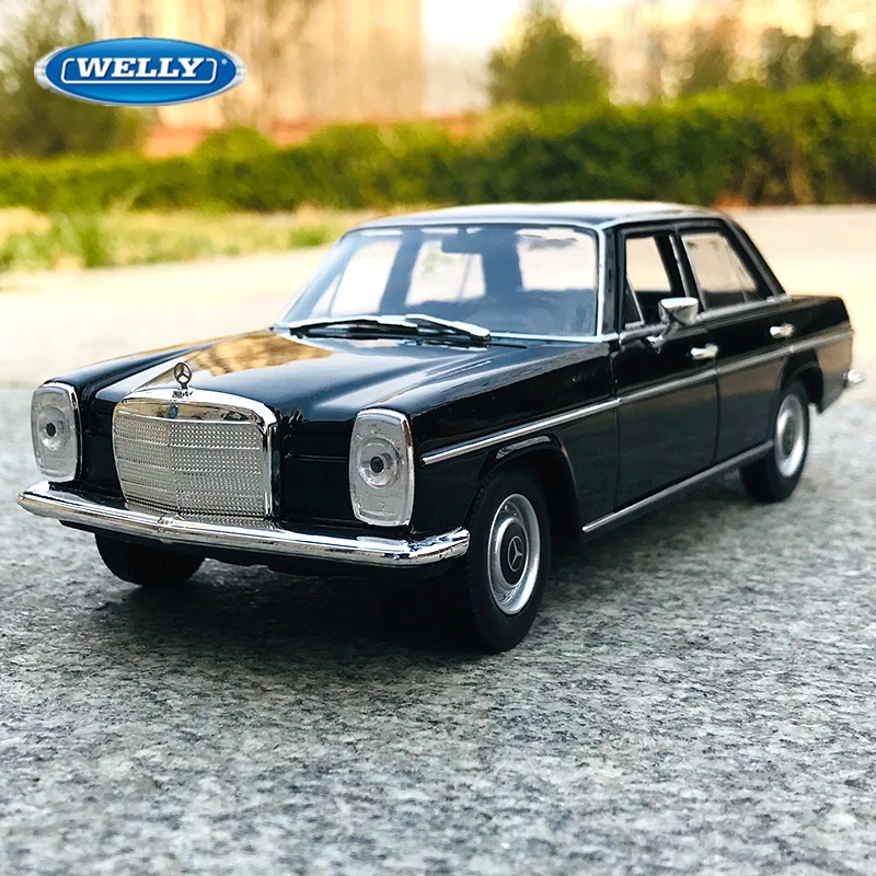 WELLY 1:24 Mercedes-Benz 220 Alloy Classic Car Model Simulation Diecasts Metal Toy Retro Old Car Model Collection Childrens Gift