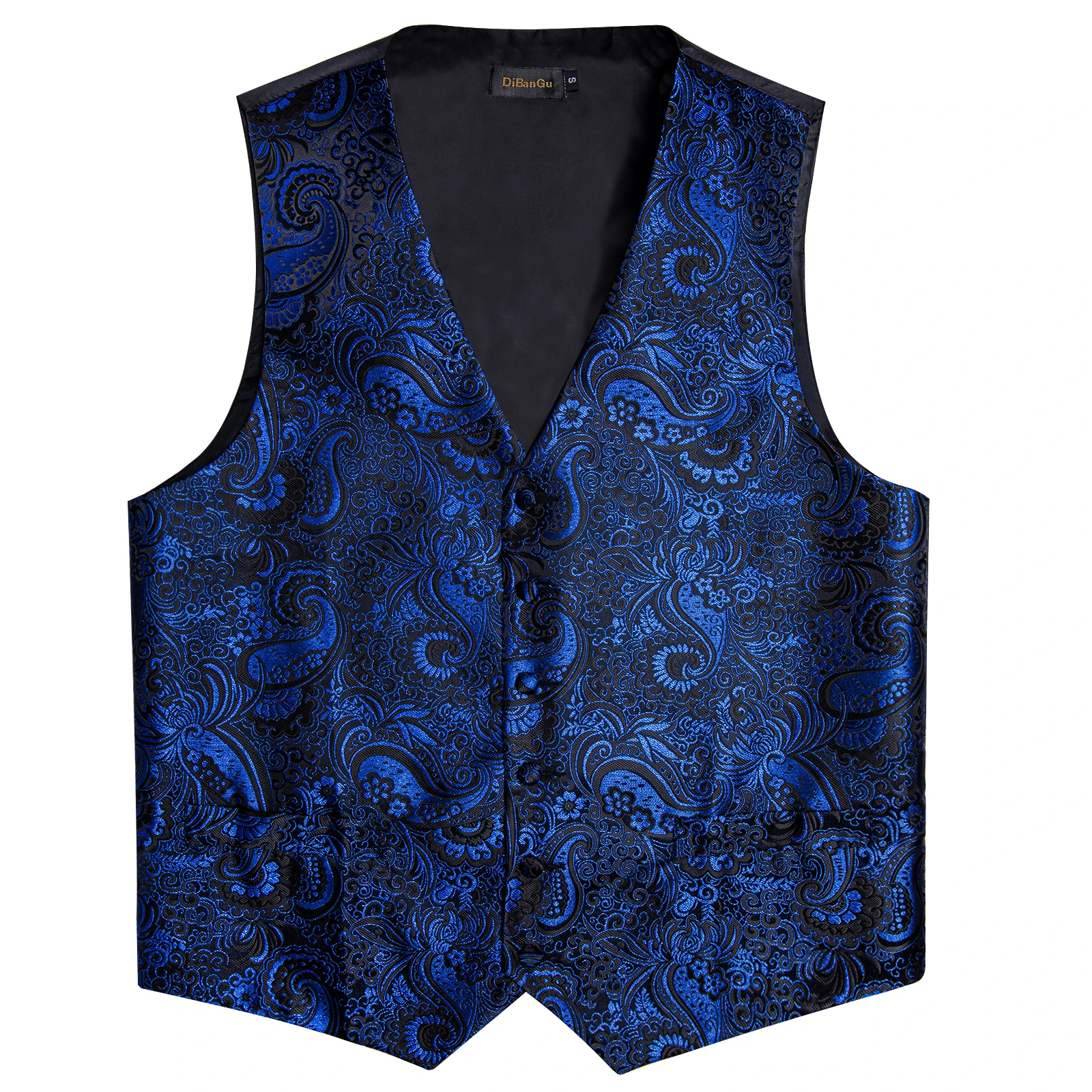 Luxus kleid weiß Paisley Hochzeits weste für Mann Anzug Mode Männer Business Smoking Weste Westen Anzug Krawatte Set Chaleco Hombre – Detail 28