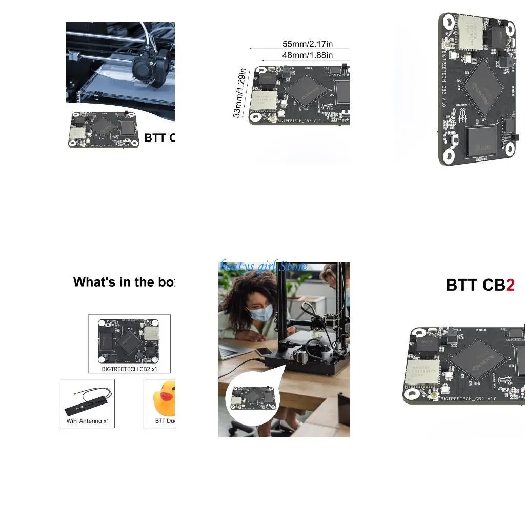 

C7AB Модернизированная плата с ядрами CB2 RK3566 32 ГБ eMMC 3D материнские платы для 3D-принтеров