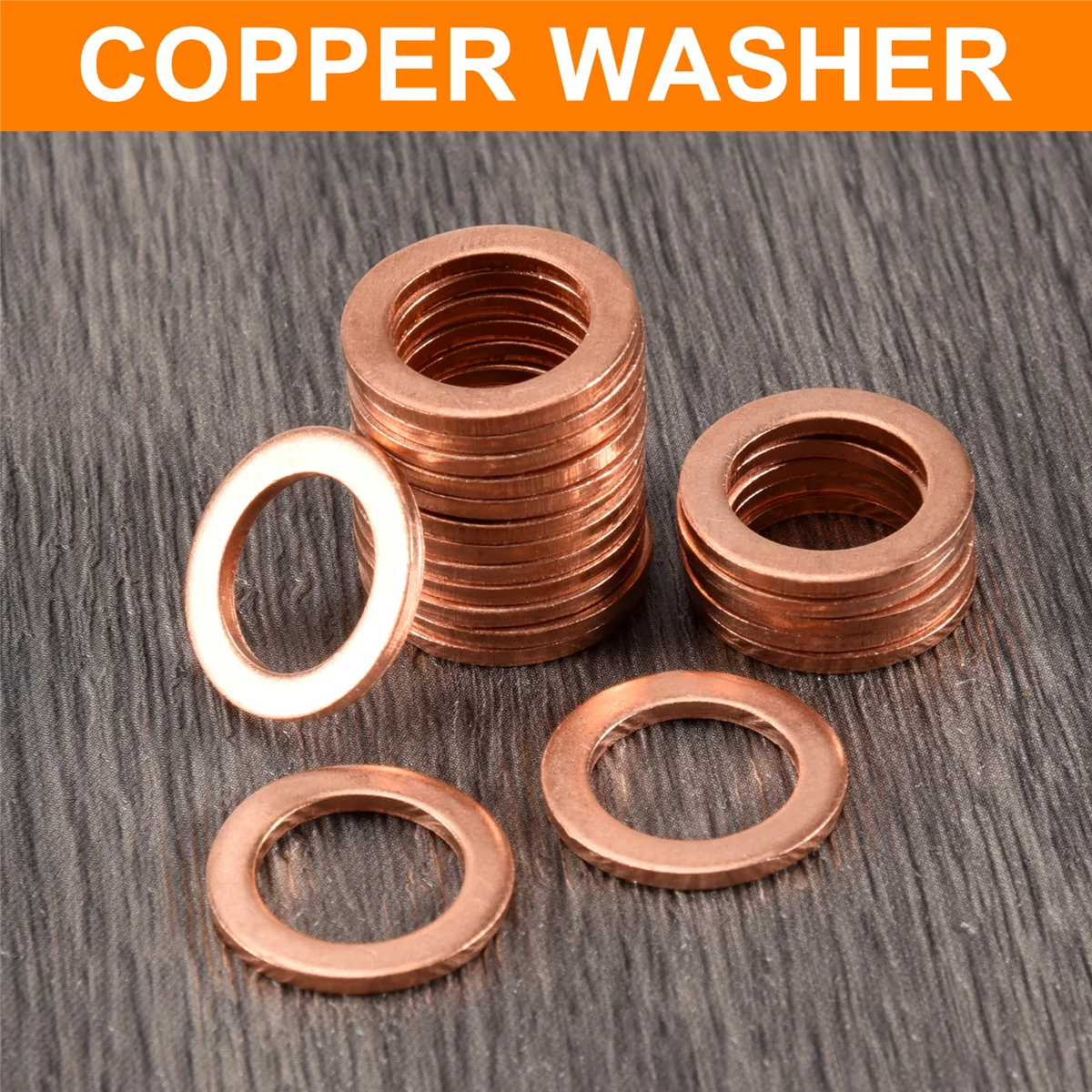 AT77 20 шт. 12 мм x 18 мм x 1,5 мм, медная плоская шайба, уплотнительное кольцо