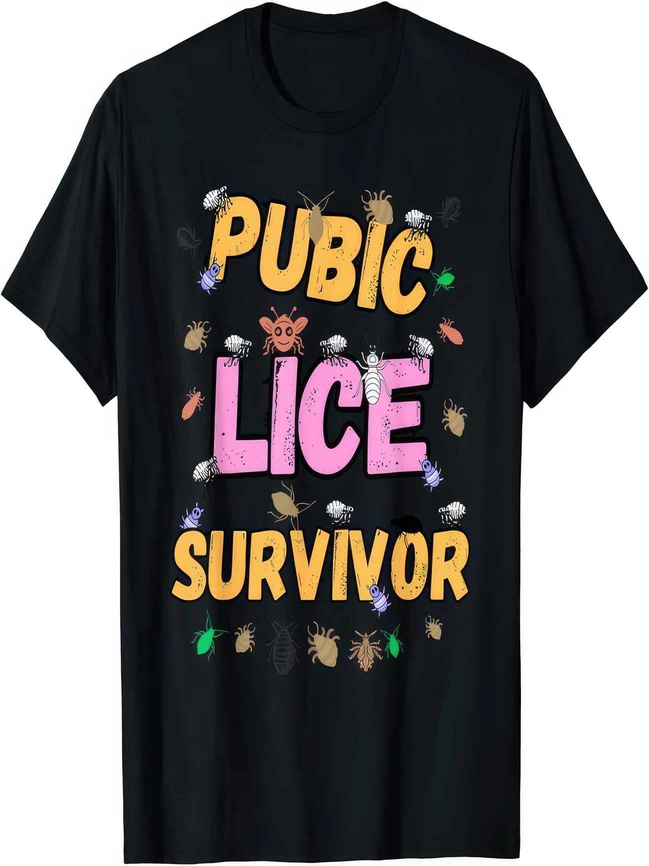 T-shirt Public Lice Survivor • T-shirt humoristique pour adultes • T-shirt Meme drôle et offensant