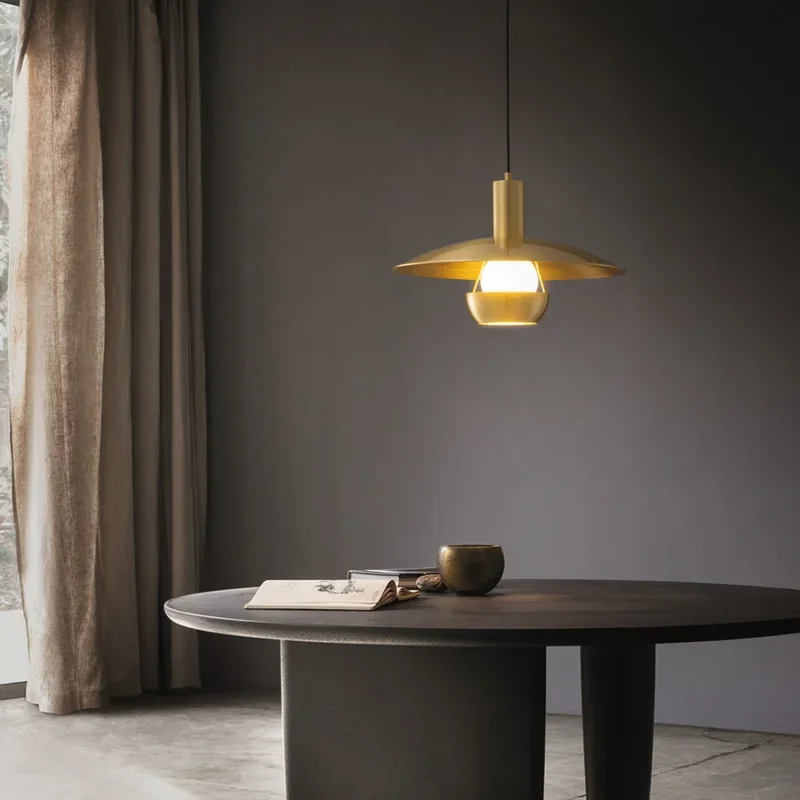 

SANDYHA Chic Copper Pendant Lights Modern Minimalist LED Lamps for Living Room Restaurant Home Decor Fixtures Elegant Ambient