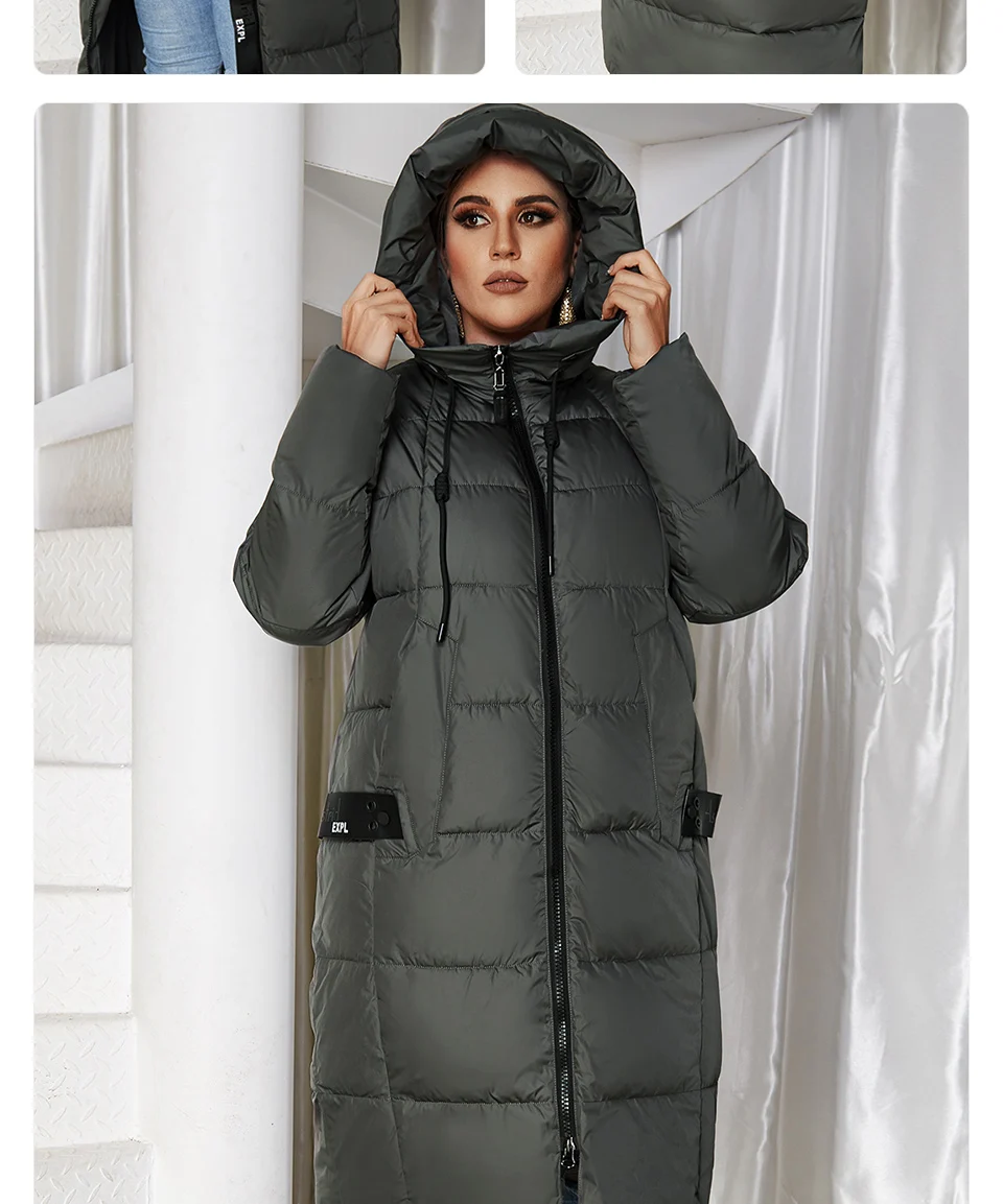 Astrid 2022 Winter new arrival down jacket women loose clothing outerwear quality with hood Plus Size fashion style coat AR-7038