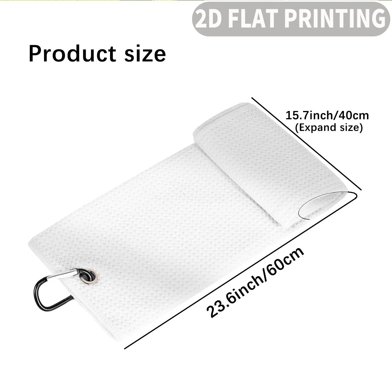 1pc Golf Towel Golfer Swinging Club On Green Course Background, Absorbs Water Quickly, Dries Fast, for Golf Course, Practice