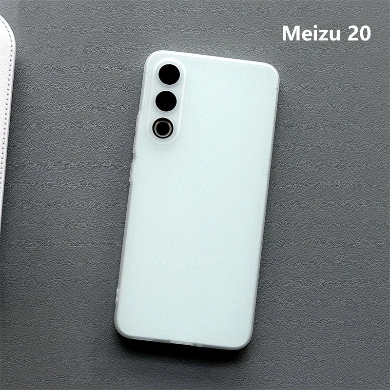 For Meizu 20 Case Matte Clear Cover For Meizu 20 Pro Case TPU Soft Silicone Phone Camera Protection Capa Slim Thin Simple Bumper