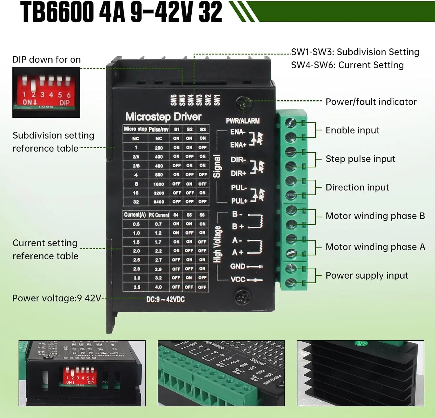 3 / 4 Axis CNC Controller Kit Nema23 Stepper Motor 76mm + TB6600 Driver + Mach3 USB Motion Card STB4100 V2.1