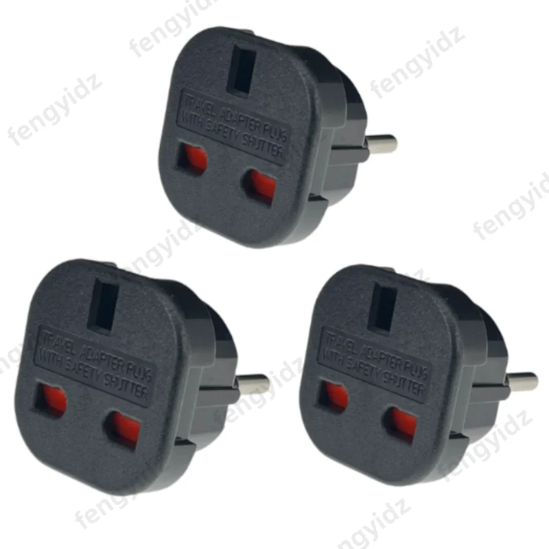 Adaptateur de prise UK vers EU, convertisseur de voyage Euro, adaptateur de prise électrique Angleterre vers Allemagne/Europe, chargeur mural AC