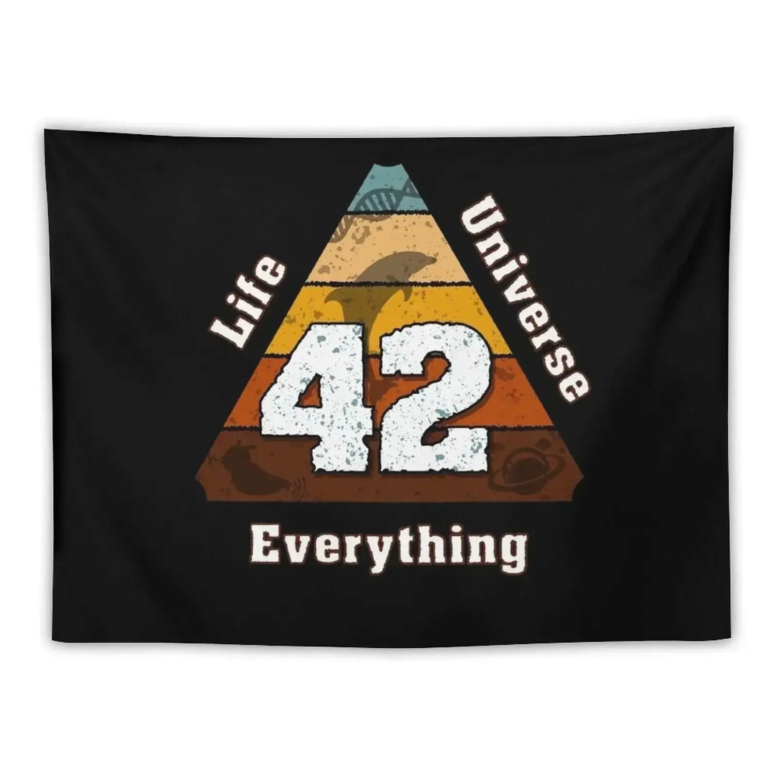 

The Answer to Life the Universe and Everything is simple: 42 Tapestry Room Aesthetic Room Aesthetic Decor Tapestry