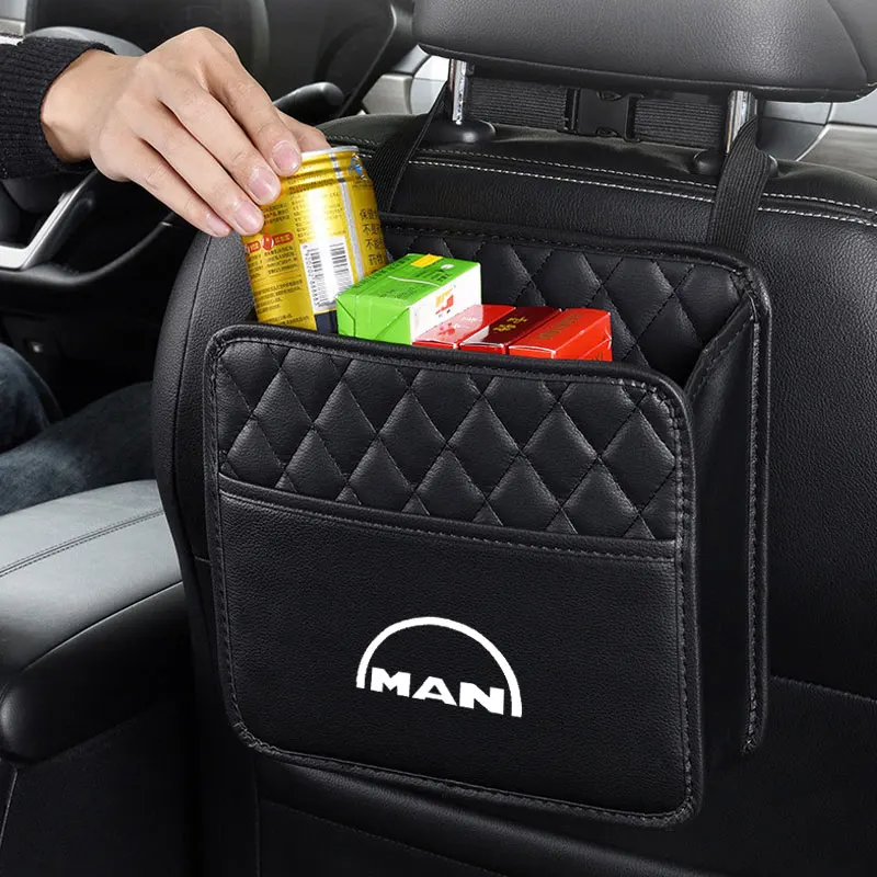 

Car Organizer Multi Storage Hanging Bag Back Seat Back Bag Capacity Pouch For MAN TGX TGM TGA TGS TGE Far Fashion Accessories