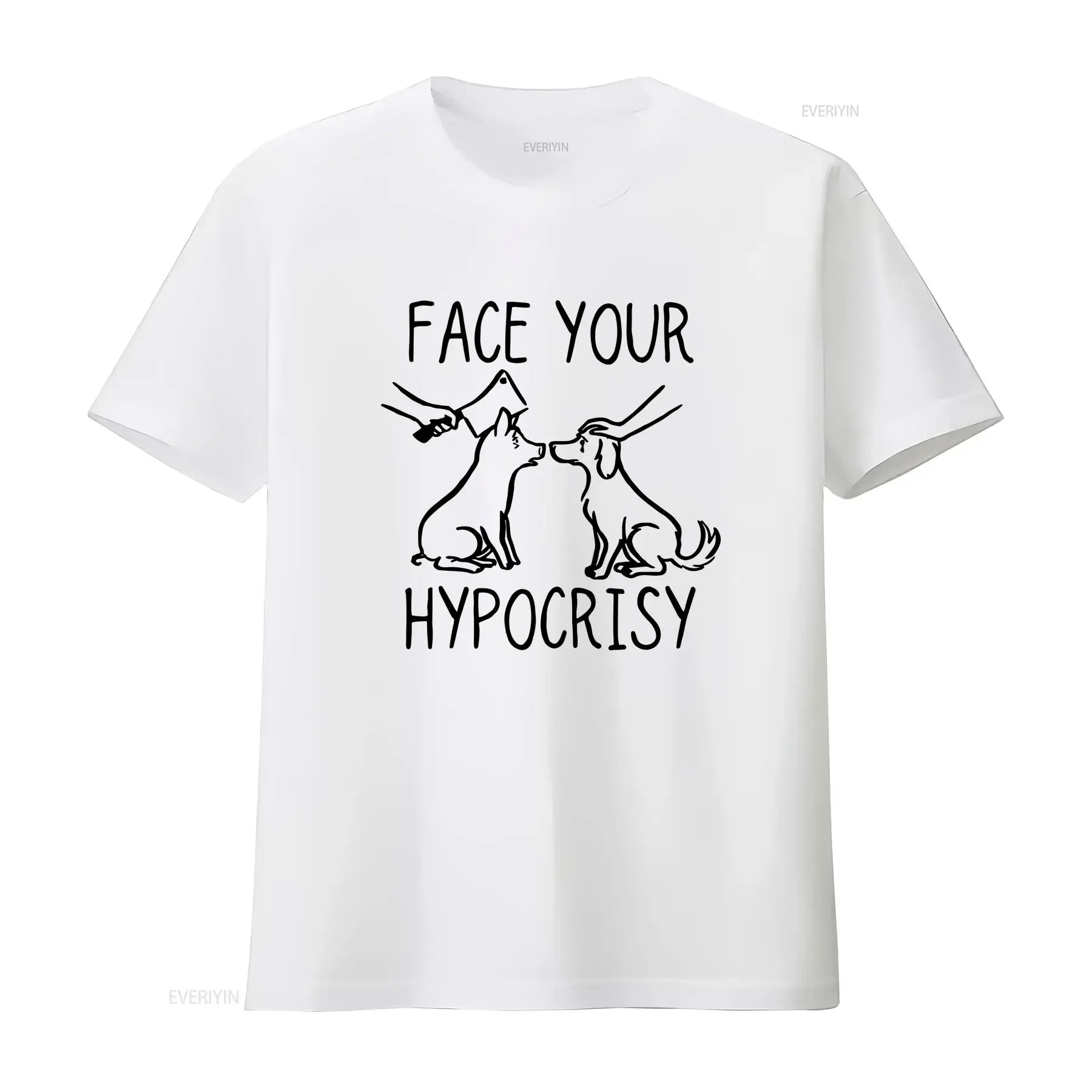 Vegan T Shirt Activist Face your hypocrisy animal liberation activism Rights tee gift dog pig speciesism vintage Washed Soft