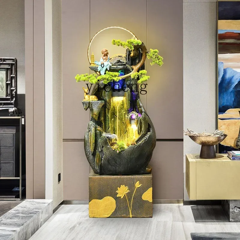 

b11-7.1 Artificial Mountain and Fountain Zen Chinese Pastoral Style Living Room Courtyard Decoration