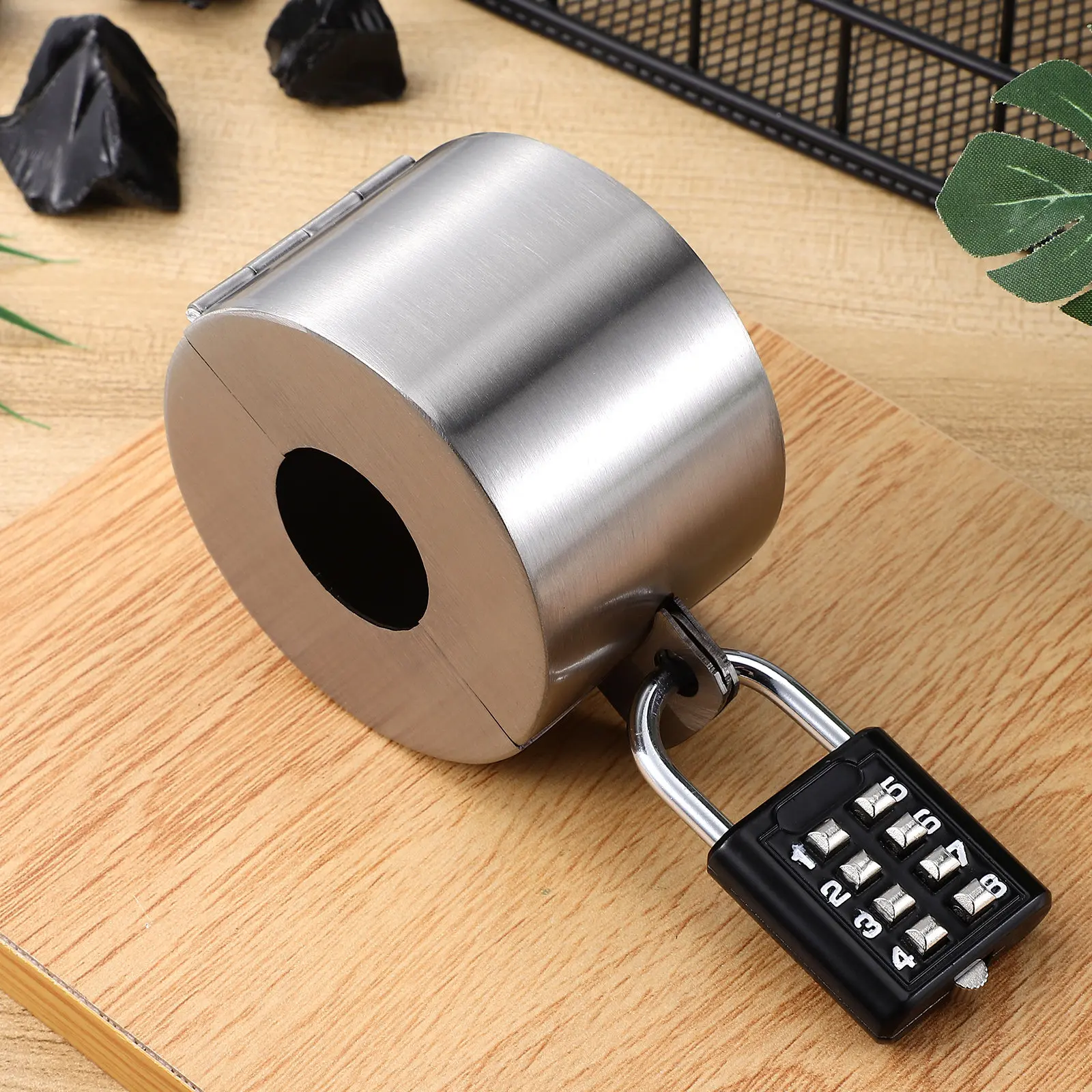 

1Set Outdoor Hose Bib Lock Stainless Steel Water Spigot Lock Garden Faucet Protector Coded Padlock Outdoor Spigot Cover