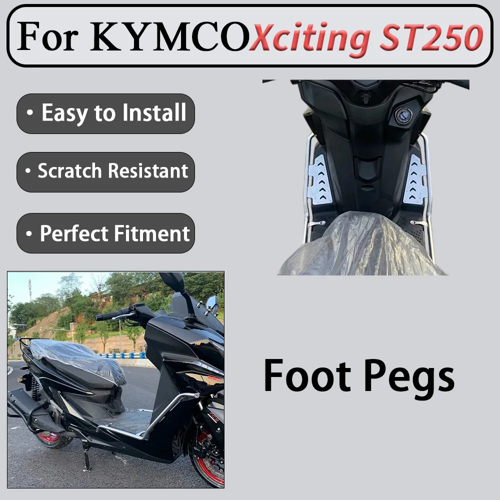 For KYMCO Xciting ST250 Multifunctional Front Crash Bar Motorcycle Safety Equipment with Rounded-Blunted Corners to Prevent Bump