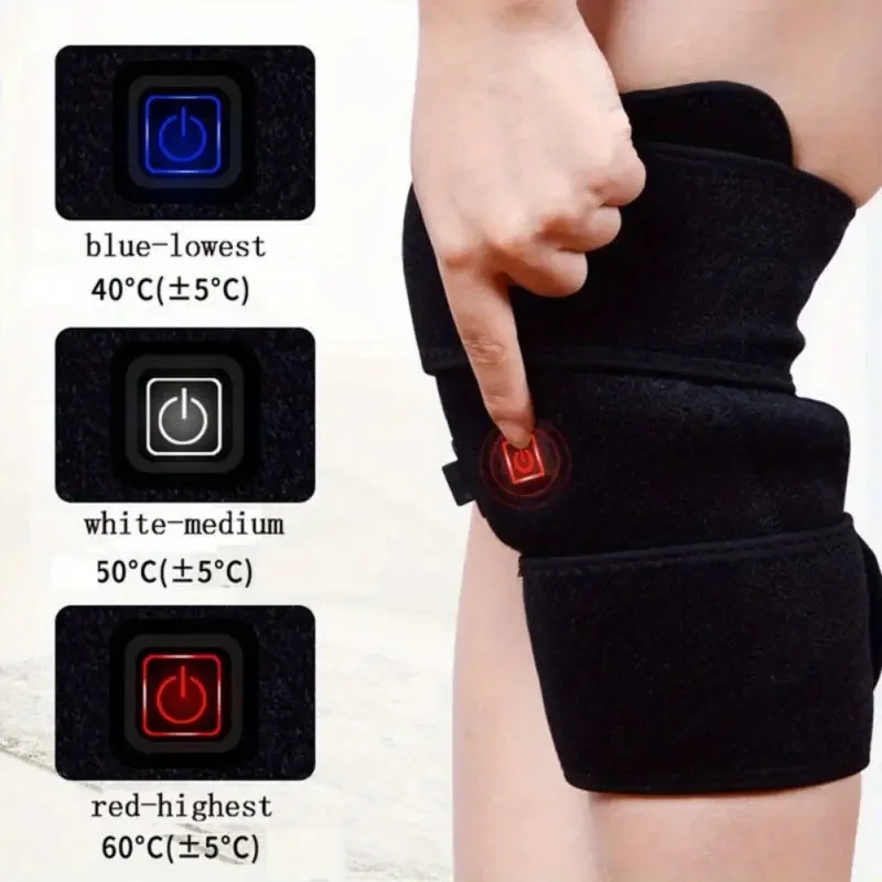 Heated Knee Brace Wrap Heating Pads for Knee Fast Heating Electric Heat Pad 3 Adjustable Suitable for both men and women