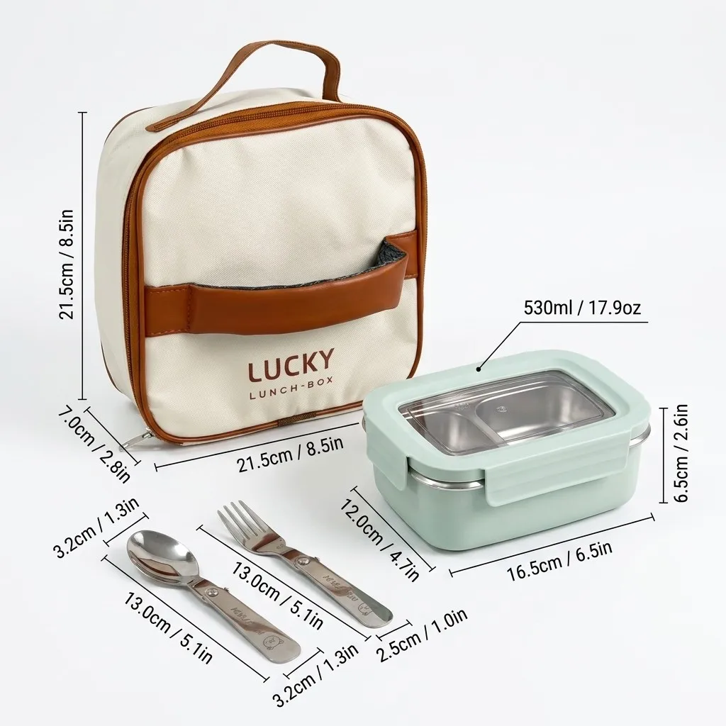 304 roestvrijstalen bento-lunchbox voor kinderen, studenten, draagbare verzegelde fruitsalade-voedselcontainer met compartiment, magnetronbestendig
