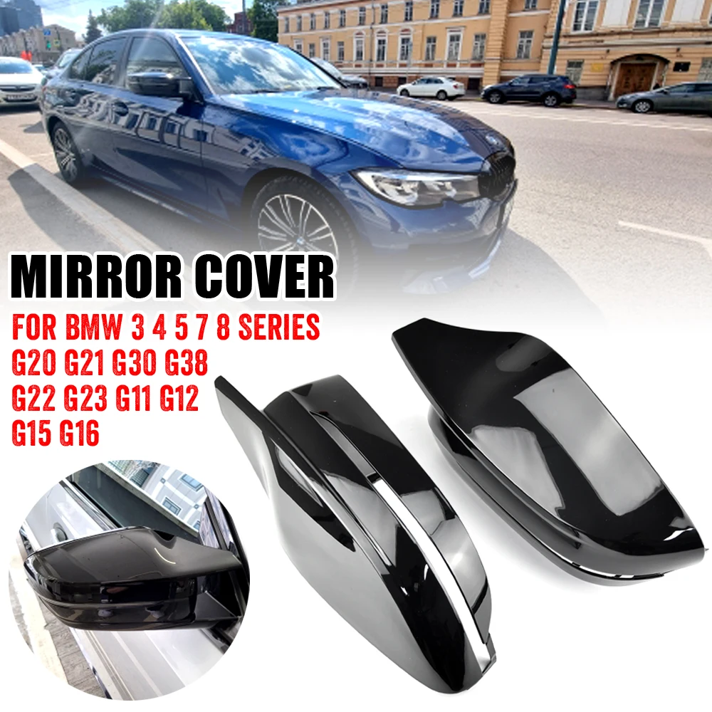 Side Door Rearview Side Mirror Cover Cap Parts styling For BMW 3 4 5 7 8 Series G20 G21 G30 G38 G22 G23 G11 G12 G15 G16 LHD RHD