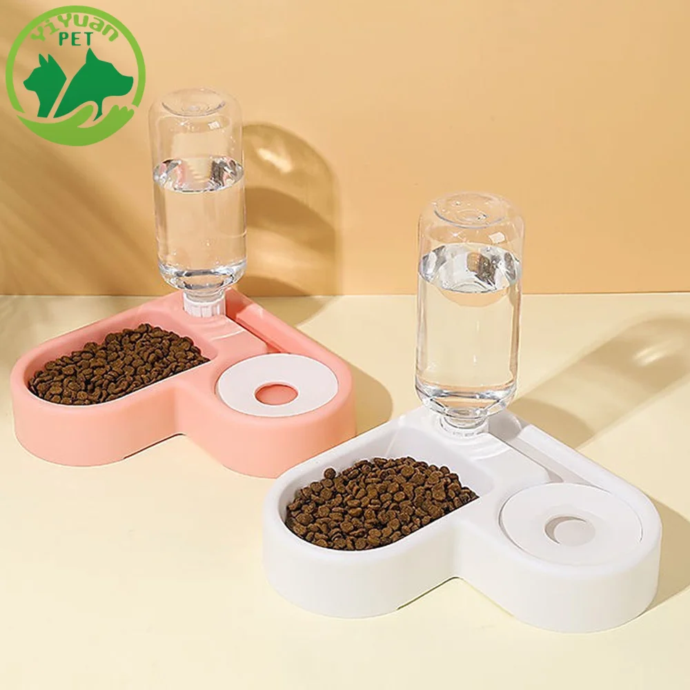 

Cat Feeding Bowl Pet Vertical Dog Food Basin Automatic Drinking Kitten Container Small Medium Sized Animal Supplies Accessories