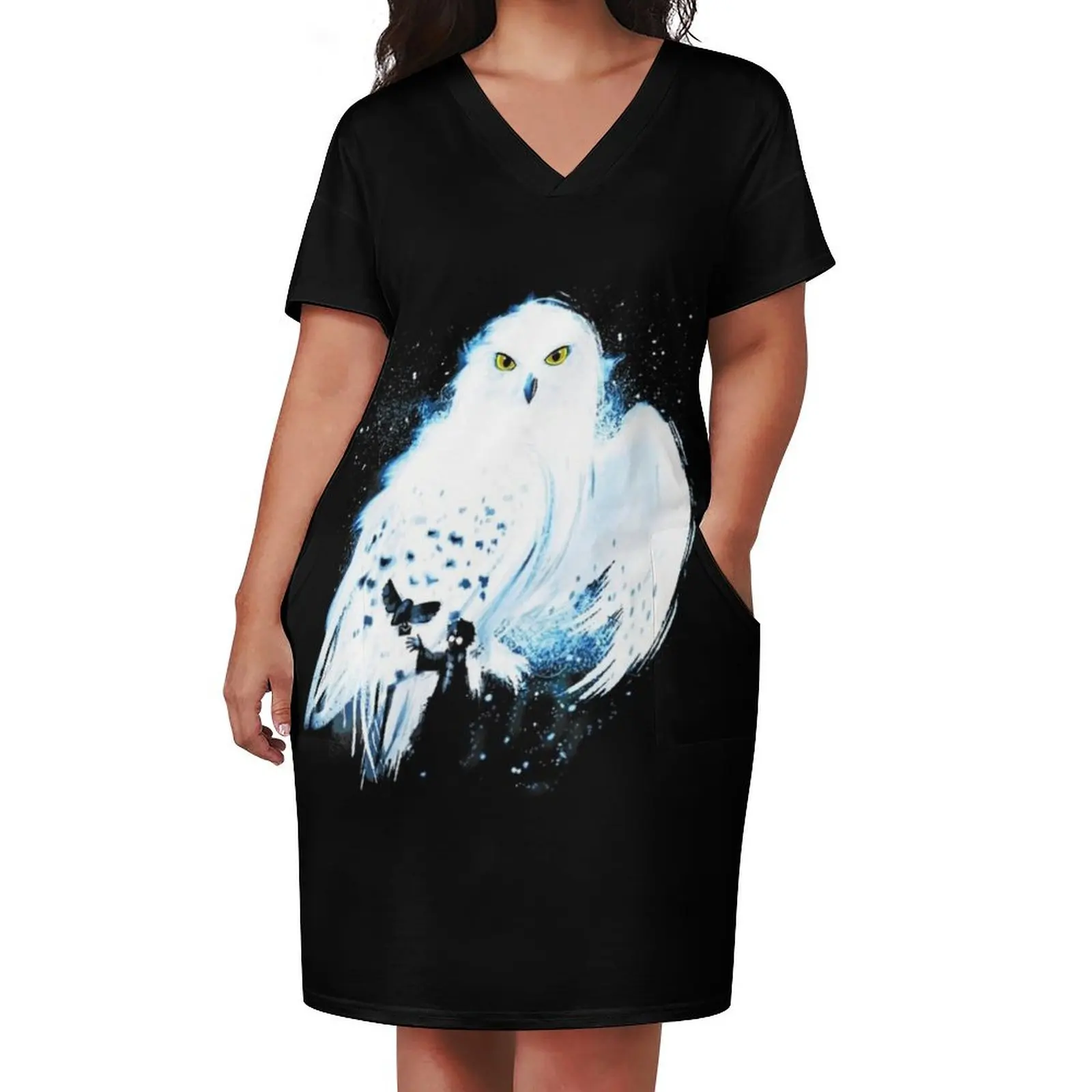 Mail By Owl Tshirt - Mail By Owl Iphone Case Loose Pocket Dress sensual sexy dress for women women's summer dress 2025 clothes