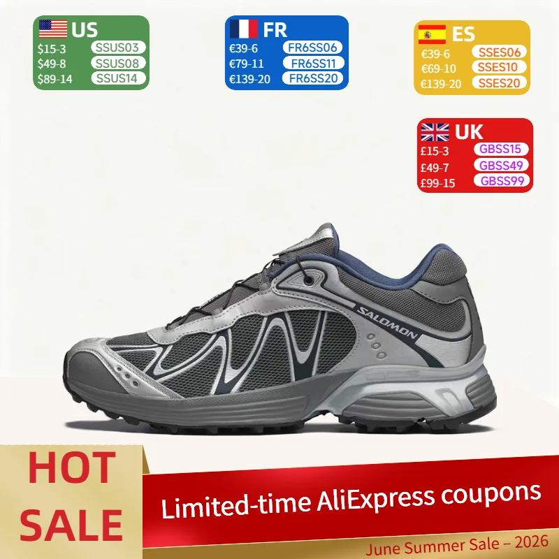 

Salomon XT-WhisperFG: Retro, Stylish, Versatile, Durable, Cushioned, Lightweight Low-Top Running Shoes (Unisex) 492193