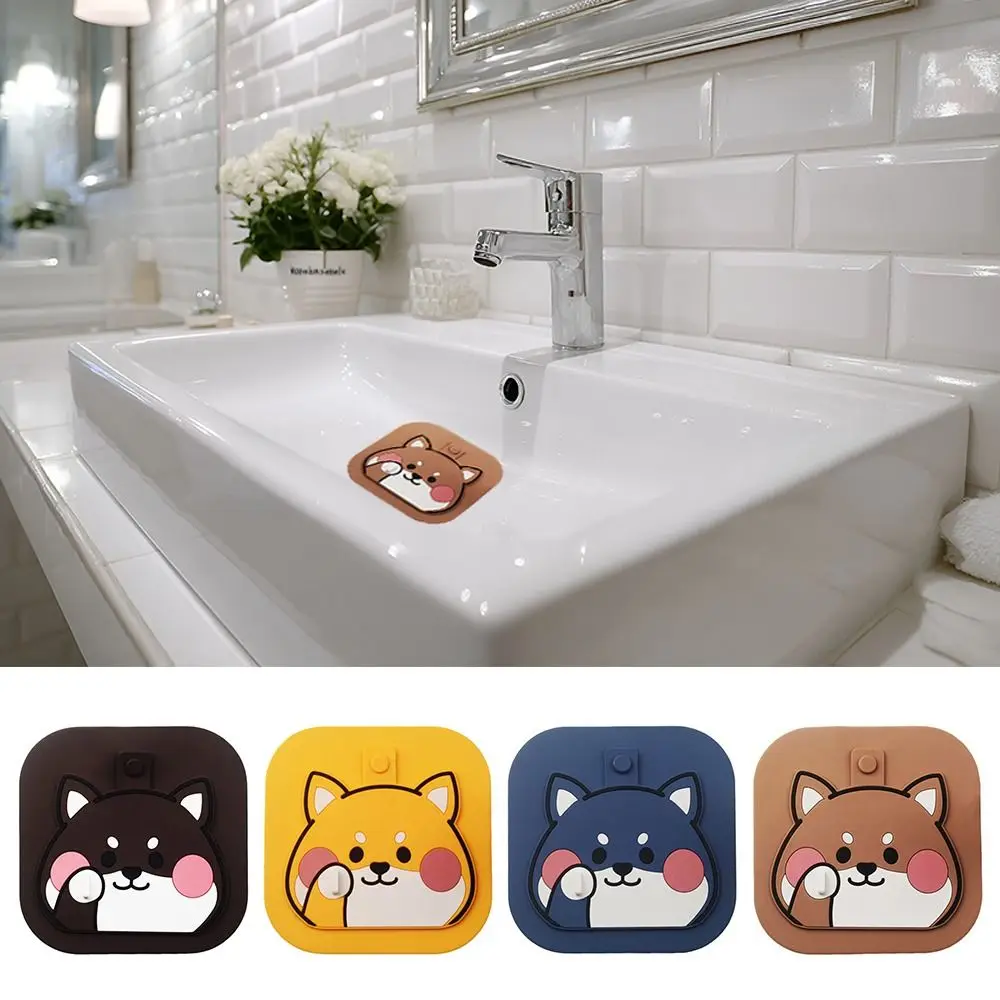 Silicone Sewer Floor Drain Cover Reusable Thickened Floor Drain Sticker Anti-blocking Insect-Proof Drainage