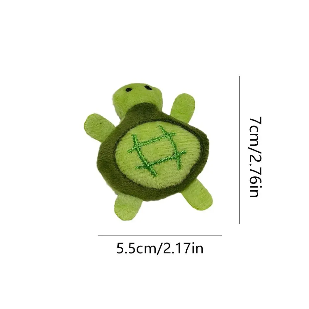 Bellissimo portachiavi in peluche tartaruga cartone animato, morbido peluche ripiene, nome, etichetta, spilla tartaruga, borsa appesa