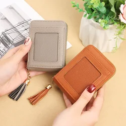 Foreign trade explosive card bag female exquisite rfid leather multi-functional male organ card bag bank card cover