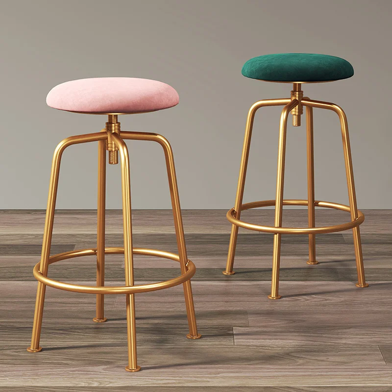 Design Cheap High Kitchen Stools Furniture Nordic Chairs Bar Chair Counter Tabouret Manicure Salon Poltrona Luxury Barbershop