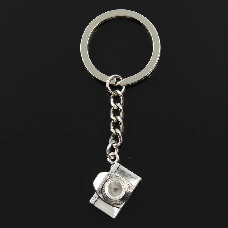 Nowe mody brelok 16x21x6mm kamera Retro wisiorki DIY mężczyzn biżuteria brelok do kluczyków do samochodu uchwyt pierścieniowy pamiątka na prezent