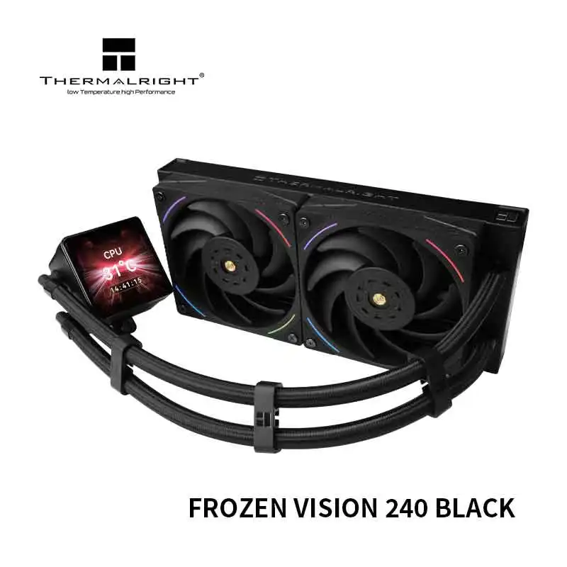 Thermalright Frozen Vision 240 Black Water -cooled radiator/2.88 LCD display screen/support custom image/video/animation/LGA1700