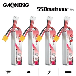 GNB 3S 11.4V Lipo Battery 550mAh 100C/200C For RC Car Boat RC Helicopter Quadcopter FPV Racing Drone Parts Rechargeable Battery