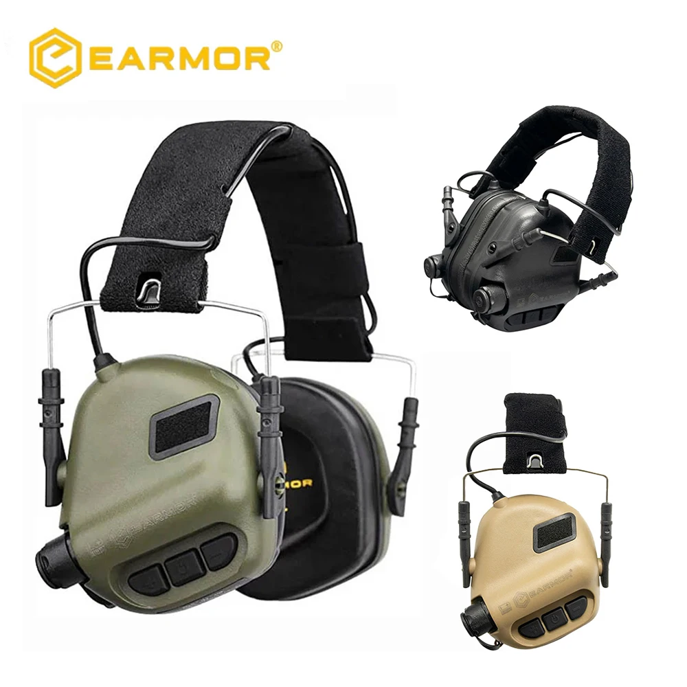 

EARMOR M31 Tactical Headset NRR 22dB Noise Canceling Shooting Hunting Earmuffs Hearing Protection Sound Amplification Headset