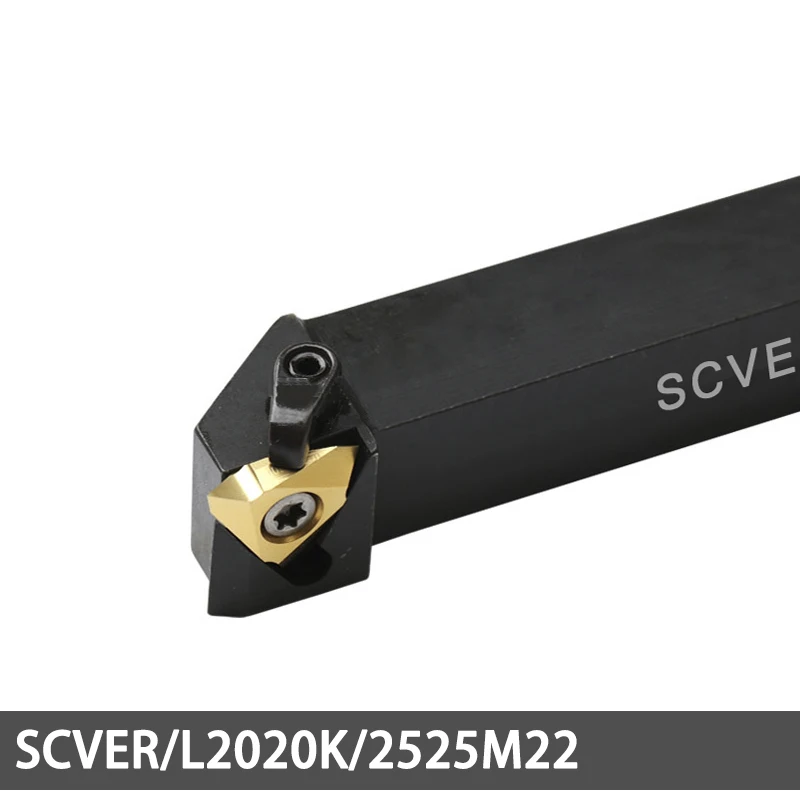 SCVER Mechanical Tool SCVER2020K22 SCVER2525M22 CNC External Thread Cutter Lathe Metal SCVER2020 SCVER2525 Use 22VER Inserts