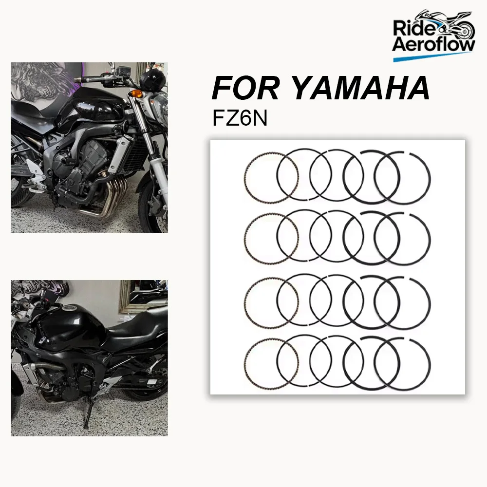 

Suitable for YAMAHA FZ6N FZ-6N FZ6 Motorcycle Engine Piston Rings STD 2005 2006 2007 2008 2009