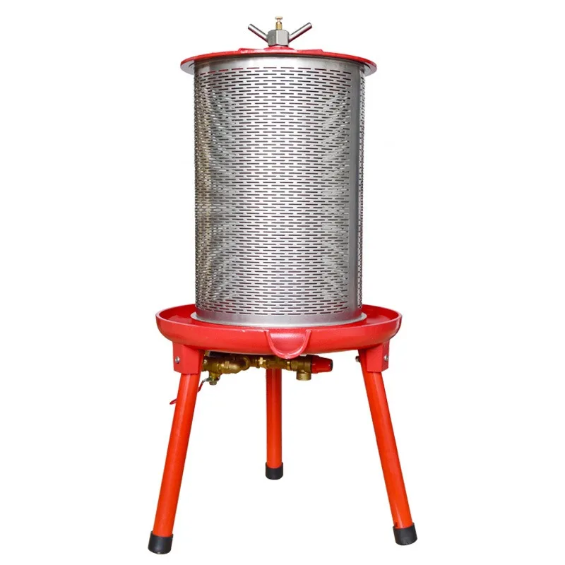Stainless steel press machine Multi-function fruit wine/juice/honey/grape slag separator hydraulic presser